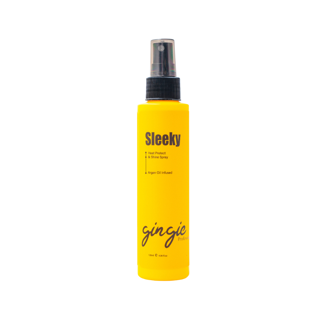 gingie Sleeky Heat Protect & Shine Spray - 120ml | جنجي بخاخ شعر للحماية من الحرارة - 120 مل