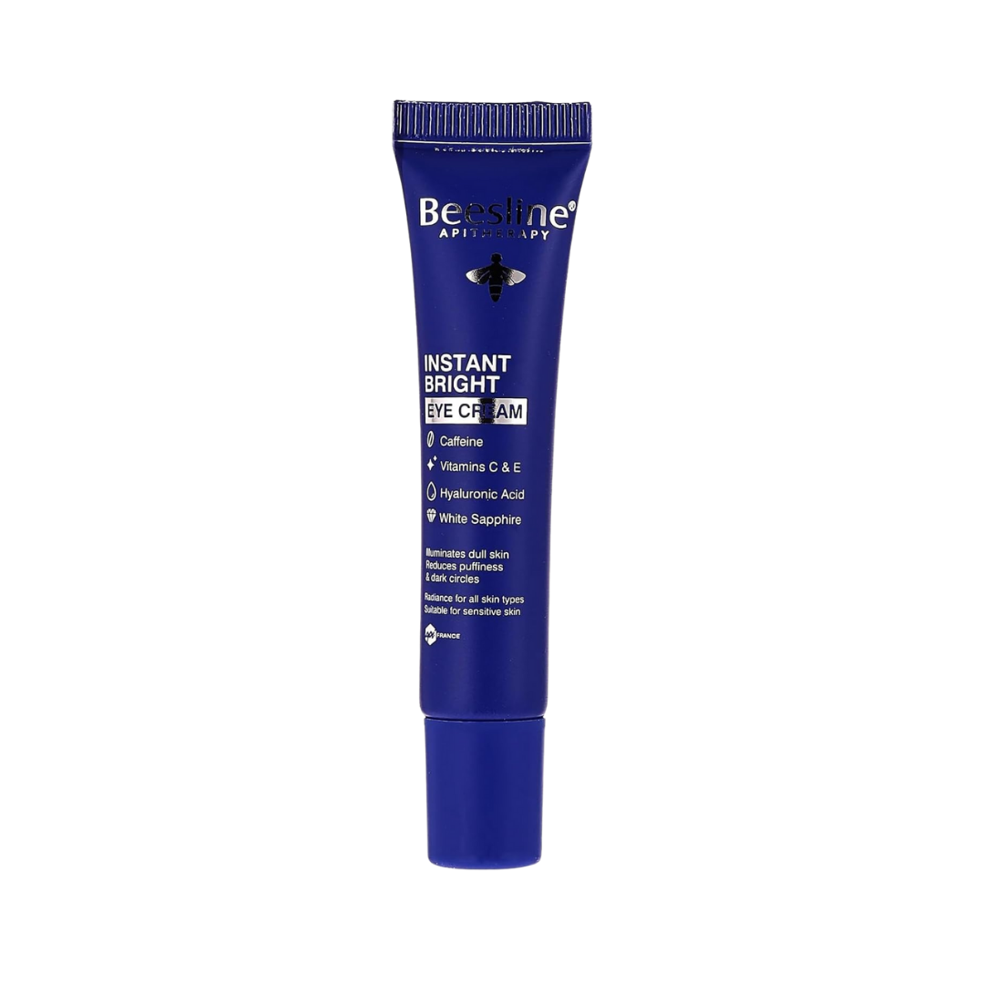 Beesline Instant Bright Eye Cream Caffeine  - 15ml | بيزلين كريم الكافئيين لنضارة حول العين - 15 مل