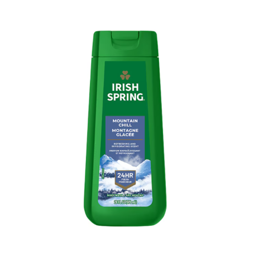 Irish Spring Mountain Chill Moisturizing Face Body Wash - 591ml | أيرش سبرينغ جل استحمام للرحال - 591 مل