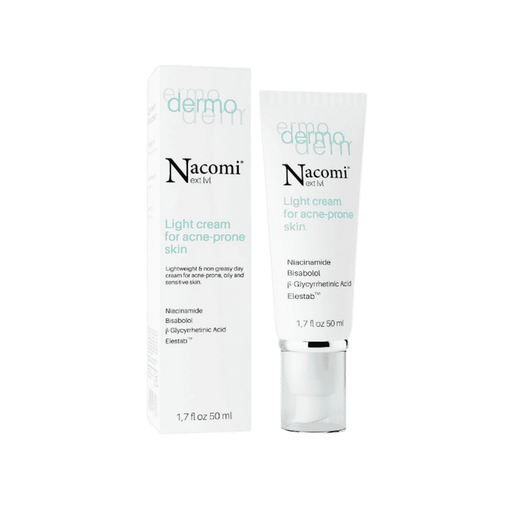 Nacomi Light Cream For Acne-Prone Skin - 50ml | ناكومي كريم خفيف للبشرة المعرضة لحب الشباب - 50 مل
