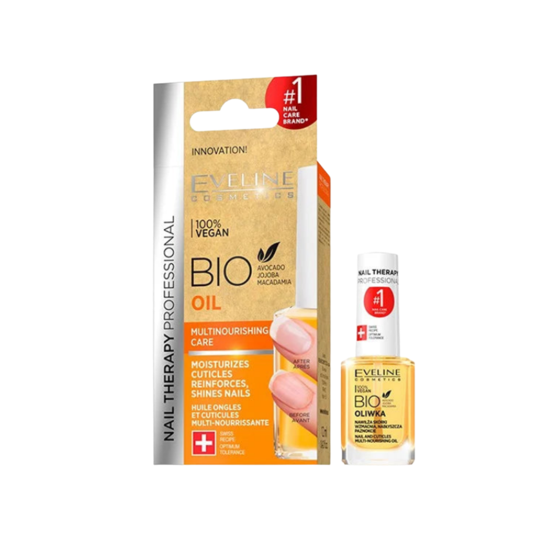 EVELINE Nail Therapy Nourishing Oil for Nails and Cuticles - 12 ml | ايفلين زيت مقوي للأظافر و الجلد المحيط - 12 مل