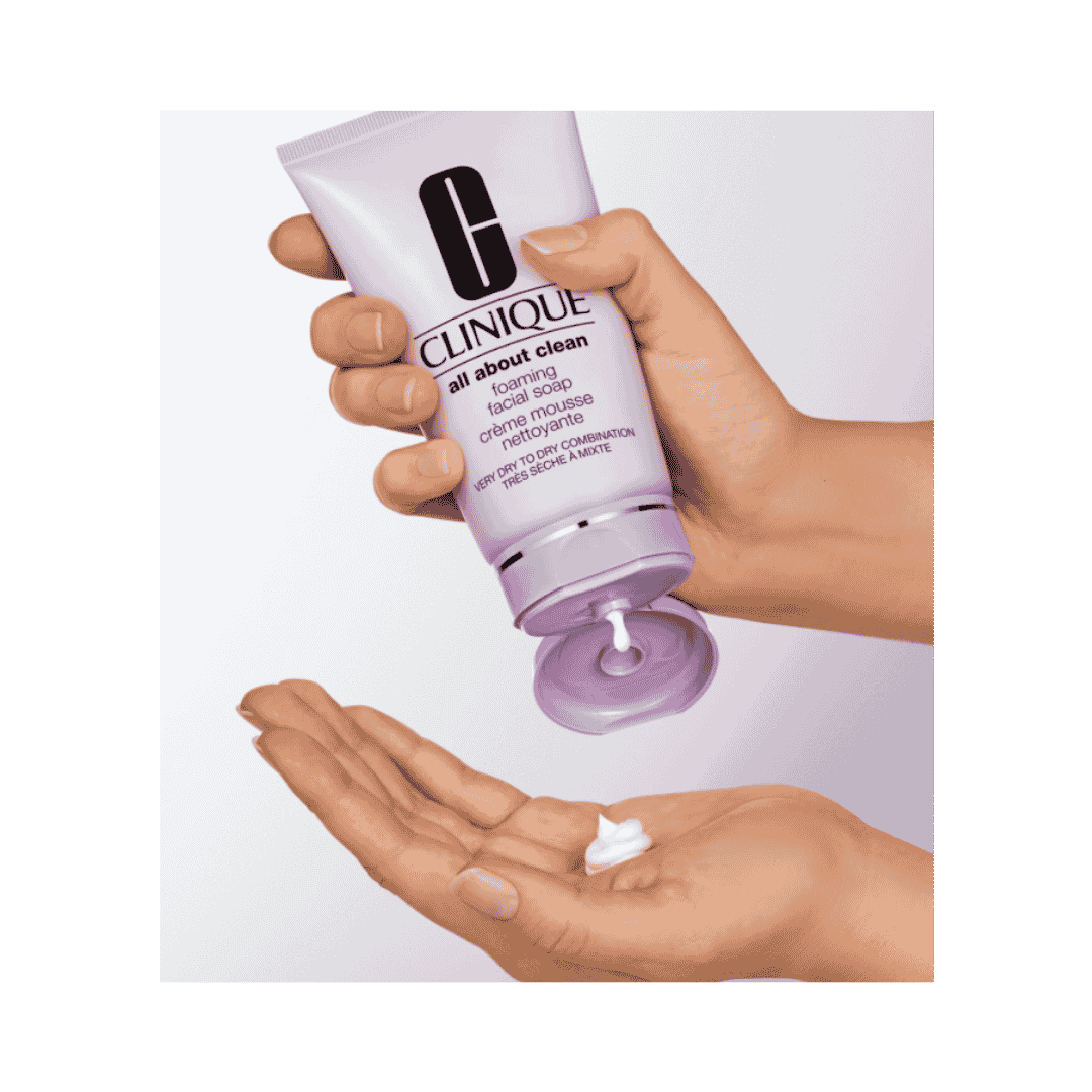 Clinique All About Clean Foaming Facial Soap - 150ml | كلينيك غسول كريمي رغوي - 150مل