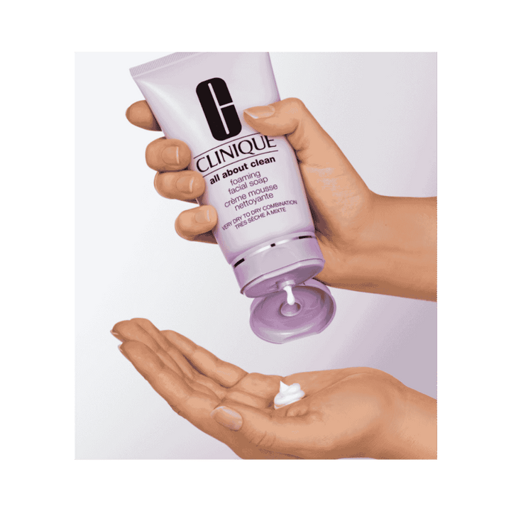 Clinique All About Clean Foaming Facial Soap - 150ml | كلينيك غسول كريمي رغوي - 150مل