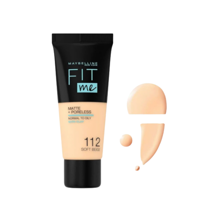 MAYBELLINE Fit Me Matte Poreless Mixture  |ميبيلين فاونديشين فيت مي مات - 30 مل