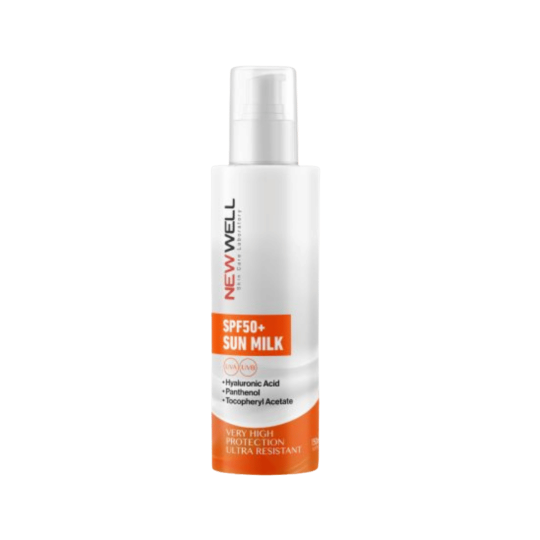 NEW WELL SPF50+ Sun Milk Very High Protection - 150ml | نيو ويل واقي شمسي spf50+ - 150 مل