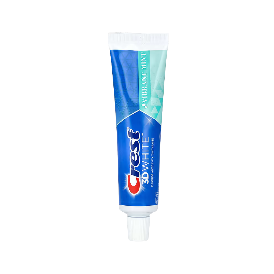 CREST 3D WHITE TEETH WHITENING VIBRANT MINT - 65g | كريست معجون أسنان مبيض بنكهة النعناع - 65 غ