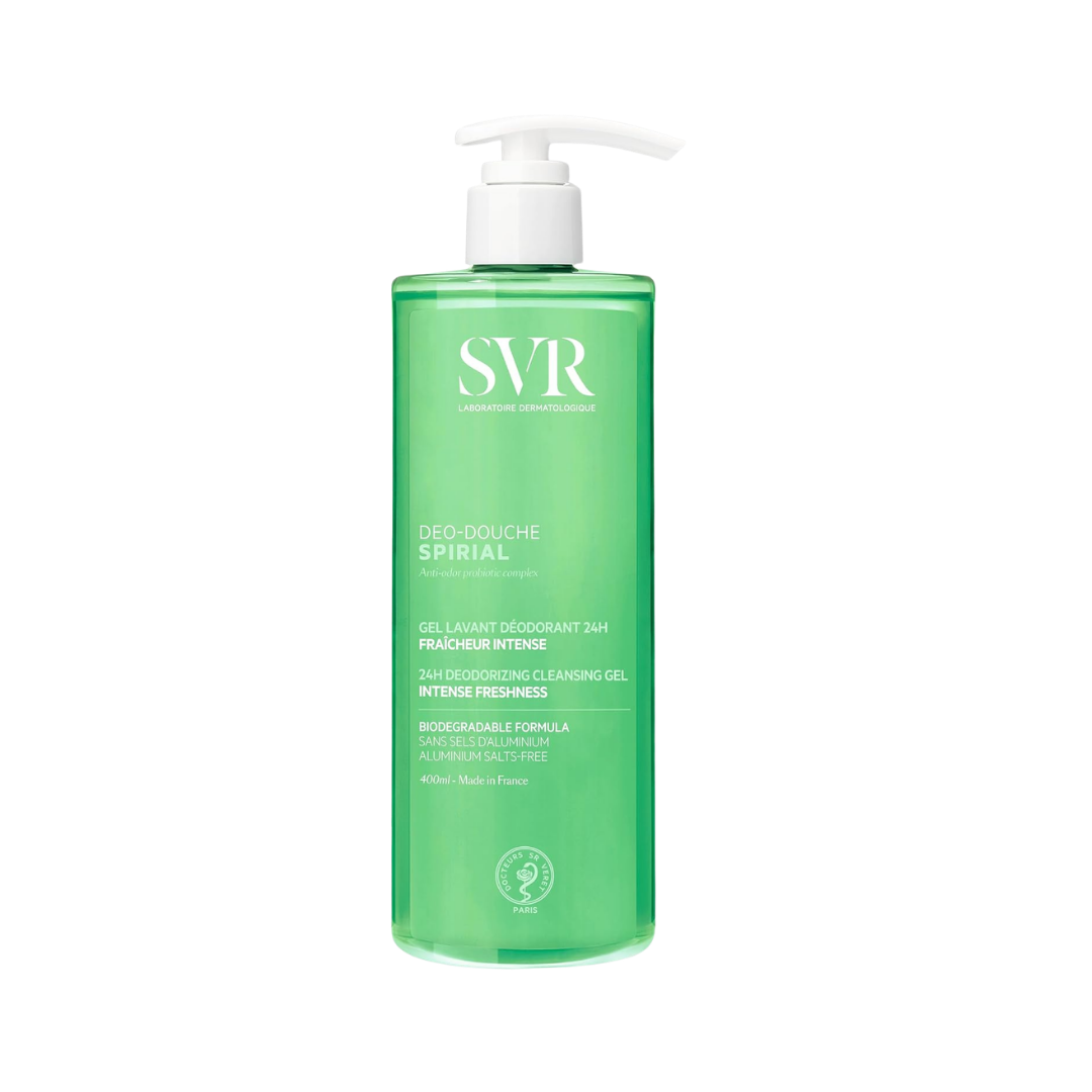 SVR Spirial Deo-douche Cleansing Gel - 400ml | اس في ار غسول جل 2 في 1 - 400 مل