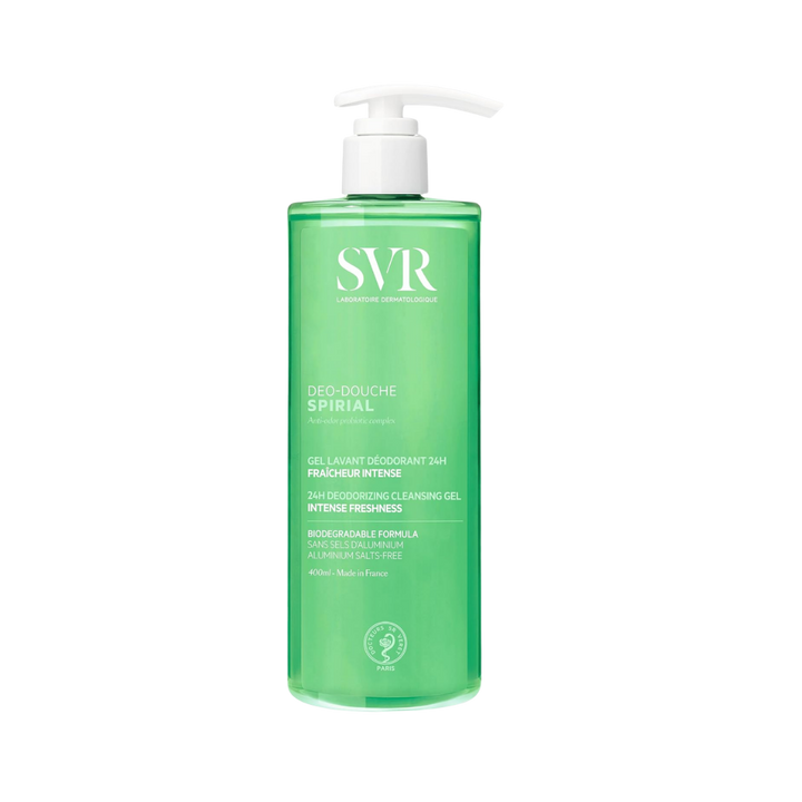 SVR Spirial Deo-douche Cleansing Gel - 400ml | اس في ار غسول جل 2 في 1 - 400 مل