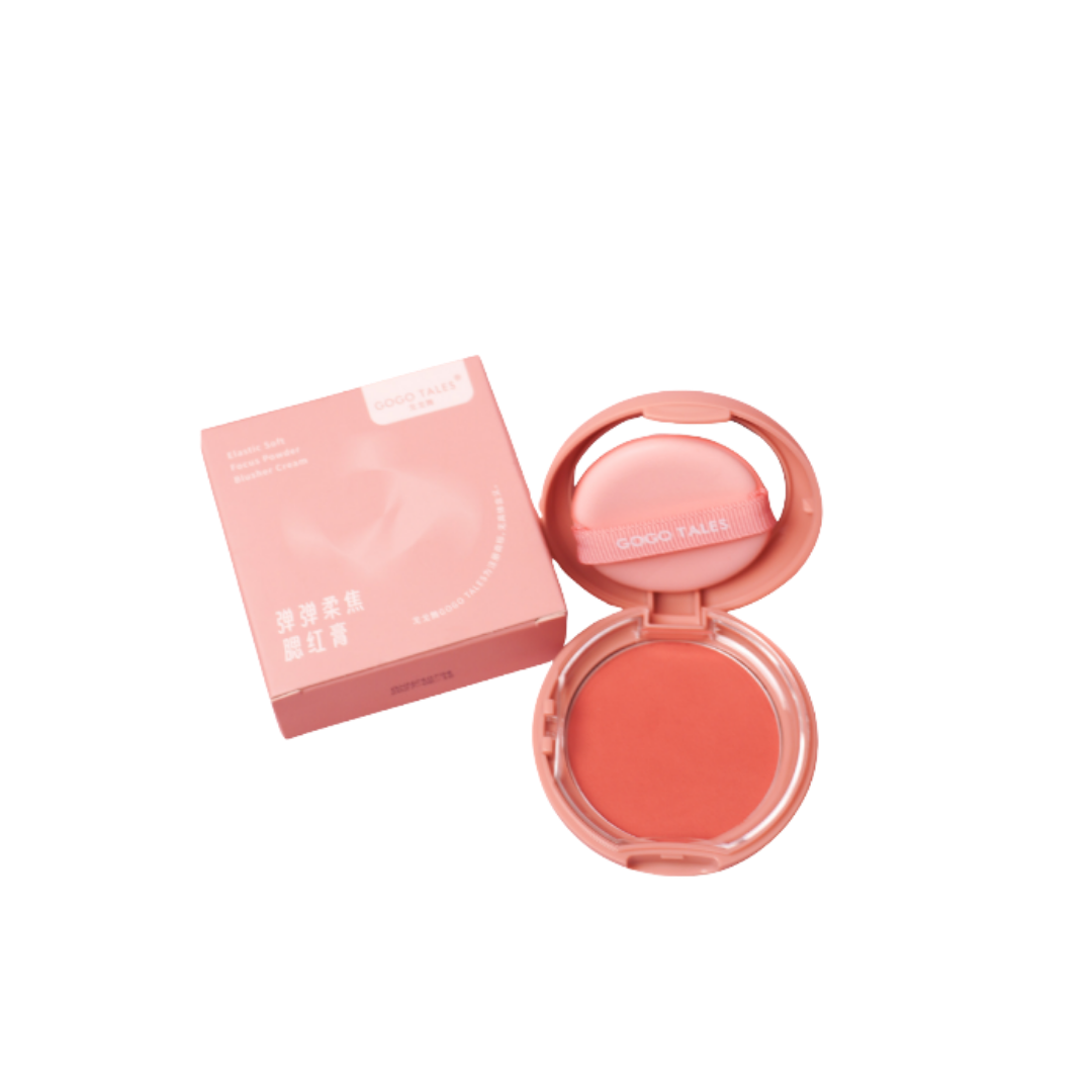 GOGO TALES Elastic Soft Focus Powder Blusher Cream - 8 g | جوجو تاليس بلاش كريمي إيلاستيك سوفت - 8 غ
