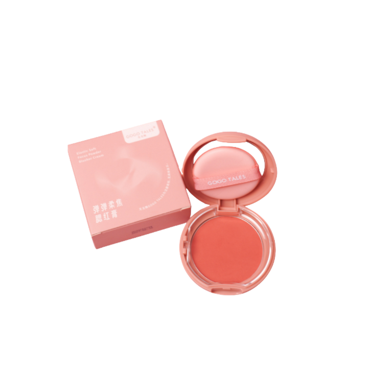 GOGO TALES Elastic Soft Focus Powder Blusher Cream - 8 g | جوجو تاليس بلاش كريمي إيلاستيك سوفت - 8 غ