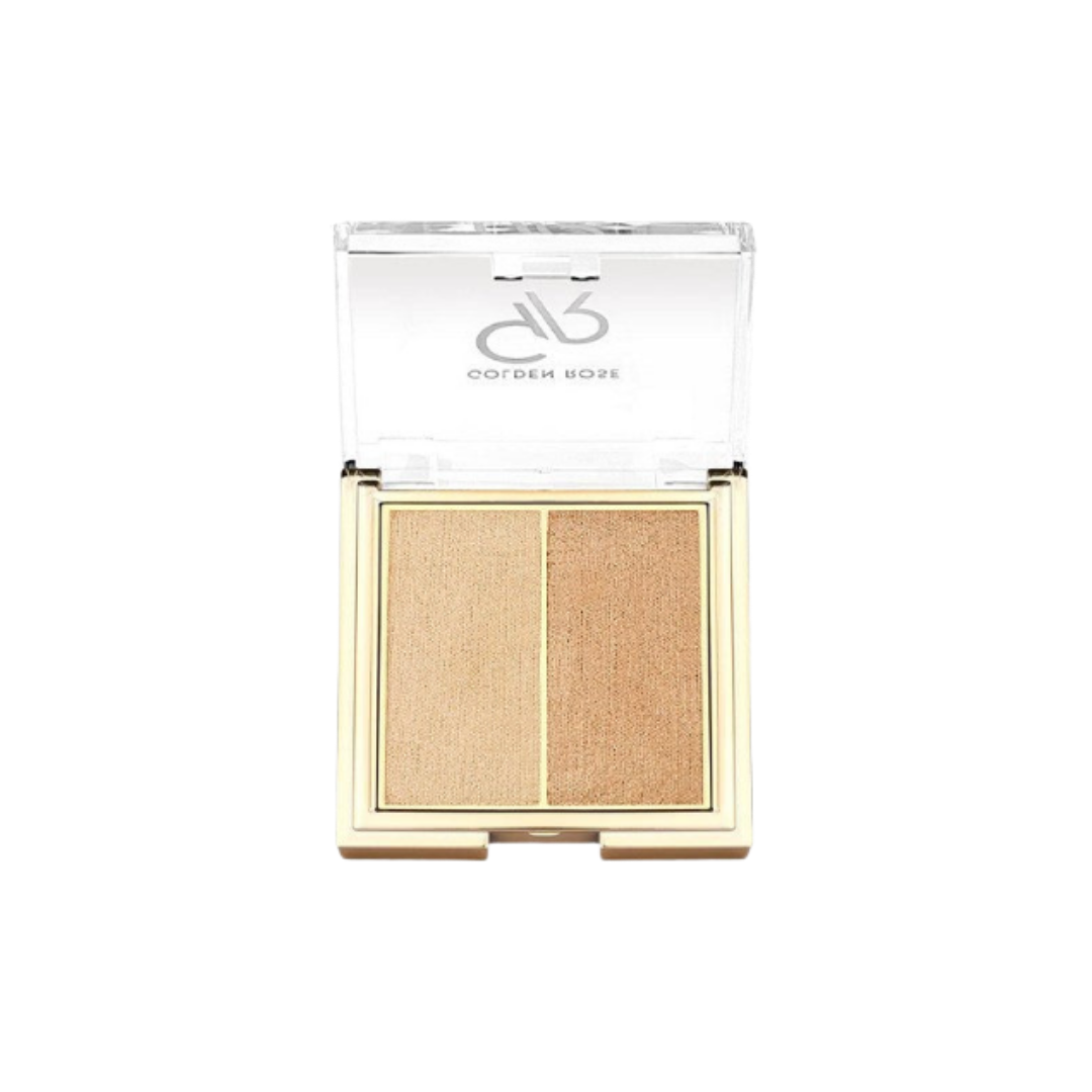 GOLDEN ROSE So Glow! Highlighter Duo - 2x3g | كولدن روز هايلايتر ثنائي اللون - 2x3 غرام