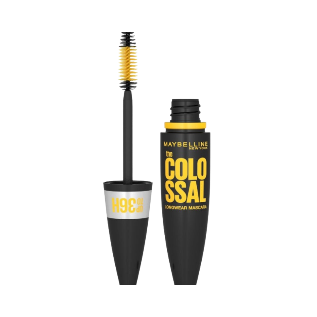 MAYBELLINE COLOSSAL MASCARA BLACK WATERPROOF - 10ml | ميبيلين ماسكرا لون اسود مقاومة للماء - 10 مل