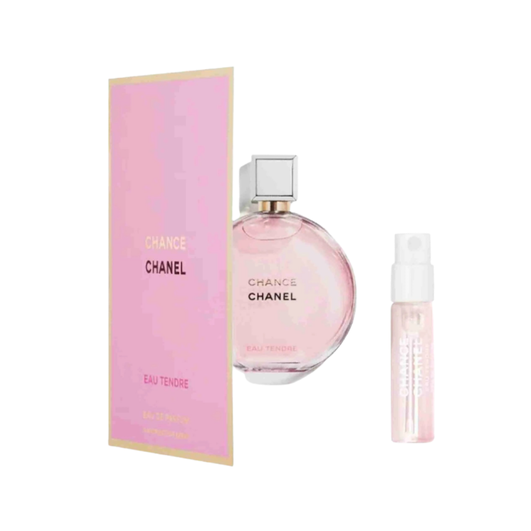 Chanel Sample  CHANCE EAU Tendre - 1.5ml |  عينة عطر شانيل شانس الوردي  للنساء  1.5 مل
