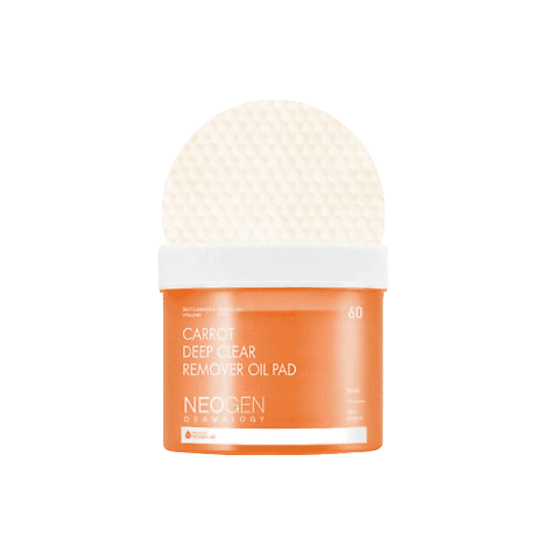 NEOGEN Carrot Deep Clear Remover Oil Pad - 60pads | نيوجين وسادات لتنقية الزيوت من الوجه بمستخلص الجزر - 60 قطعة