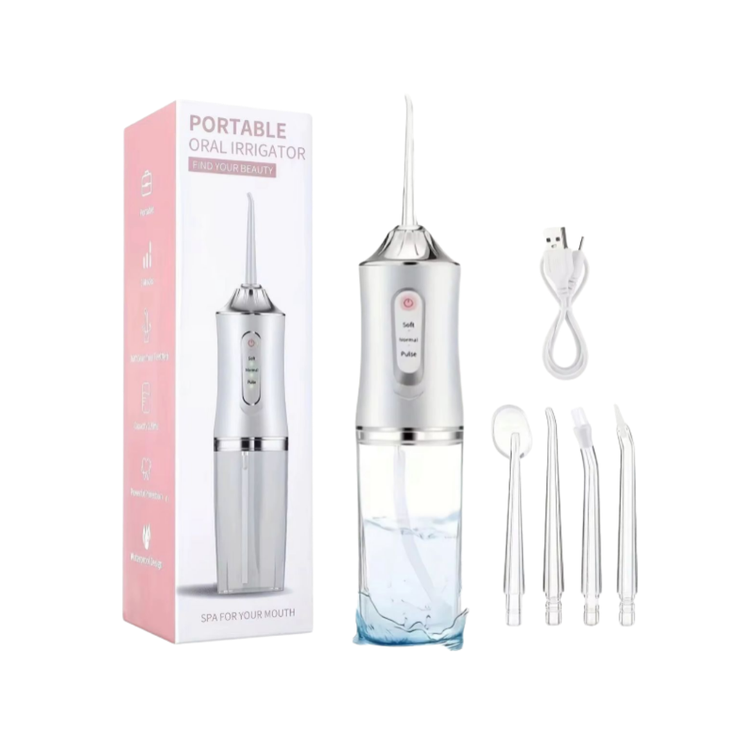 PORTABLE ORAL IRRIGATOR FIND YOUR BEAUTY White | جهاز خيط الماء المحمول لتنظيف الأسنان
