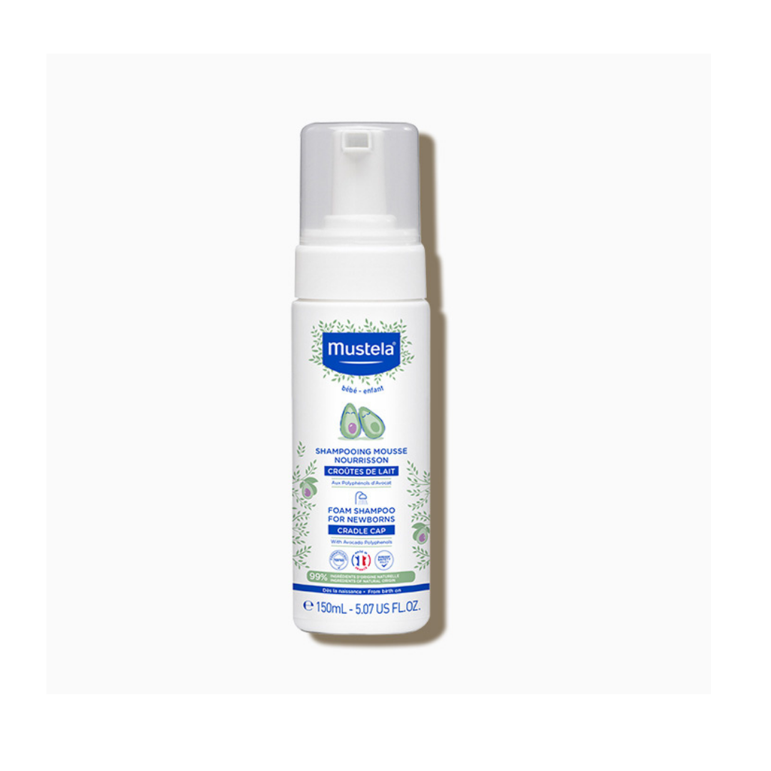 Mustela Foam Shampoo Soothing The Scalp - 150ml | موستيلا شامبو رغوي مهدئ لفروة رأس الطفل - 150 مل