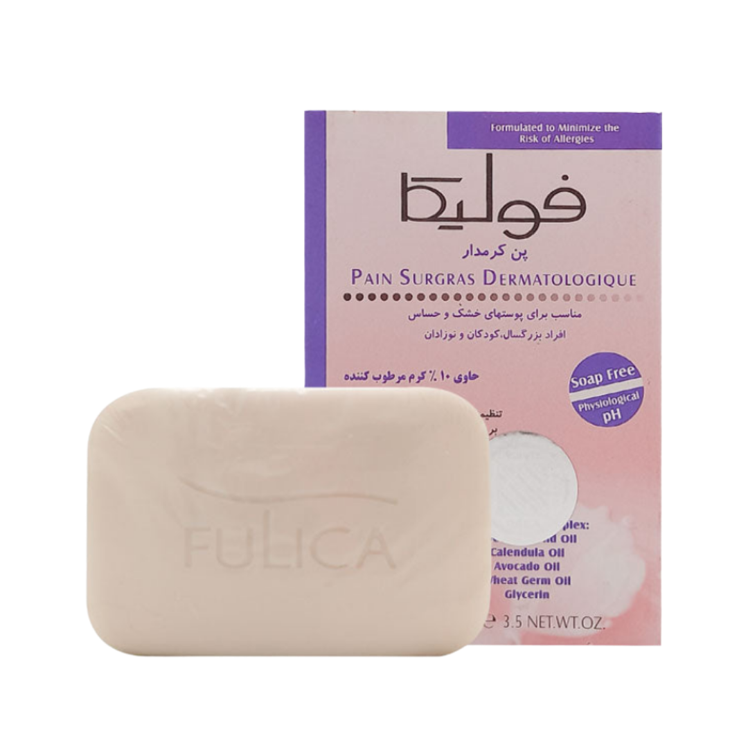 FULICA ultra rich cream bar cold cream Dry & Sensitive Skins - 100g | فوليكا صابونة للبشرةات الجافة و الحساسة مع كولد كريم - 100 غرام