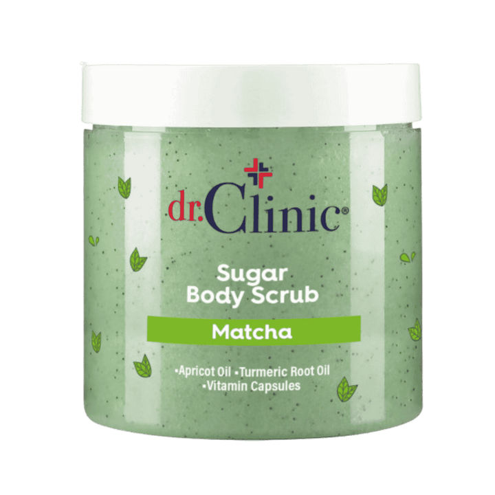 dr.Clinic Sugar Body Scrub Matcha - 250ml | دكتور كلينك سكراب الجسم بالماتشا والسكر- 250مل