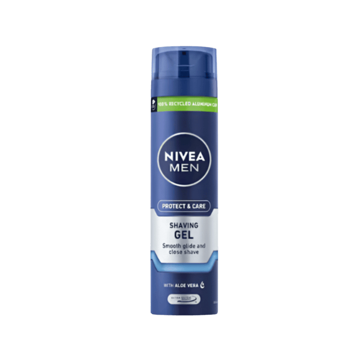 NIVEA Protect & Care Shaving Gel Smooth Glid And Close Shave - 200ml | نيفيا جل حلاقة للرجال - 200 مل