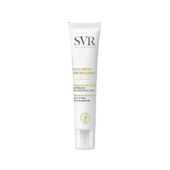 SVR Sebiaclear Spf50 Cream - 40ml | اس في ار كريم واقي شمسي spf50 للبشرة المعرضة لحب الشباب - 40 مل