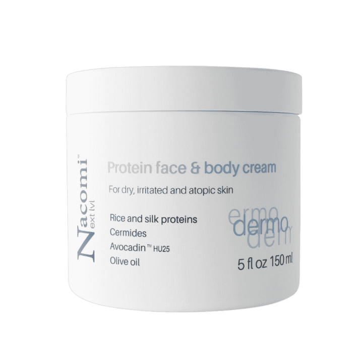 Nacomi Protein face and body cream - 150ml | ناكومي كريم البروتين للوجه و الجسم - 150 مل