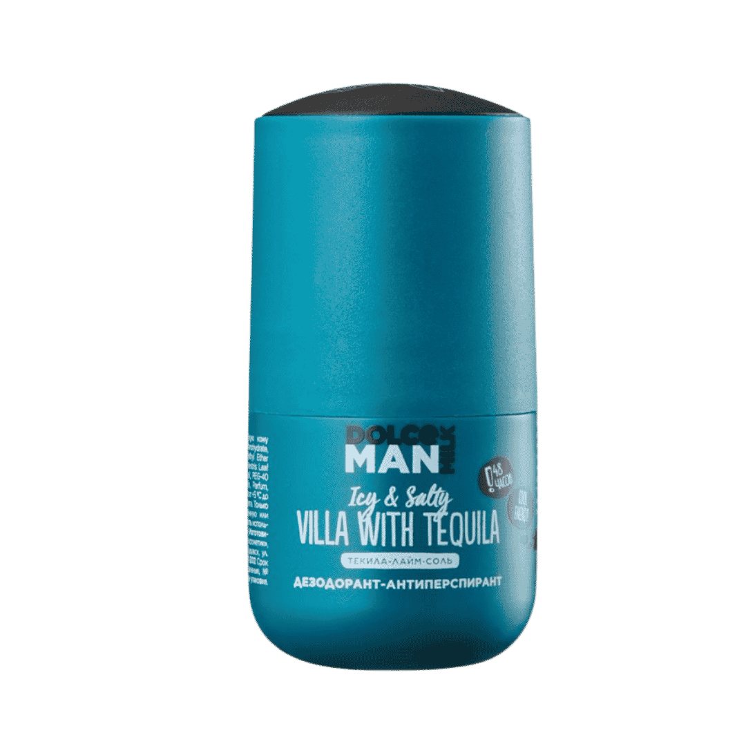 DOLCE MILK Man Icy & Salty Villa With Tequila - 50ml | دولتشي مان رول أون مضاد للتعرق فانيليا مع تكيلا - 50مل