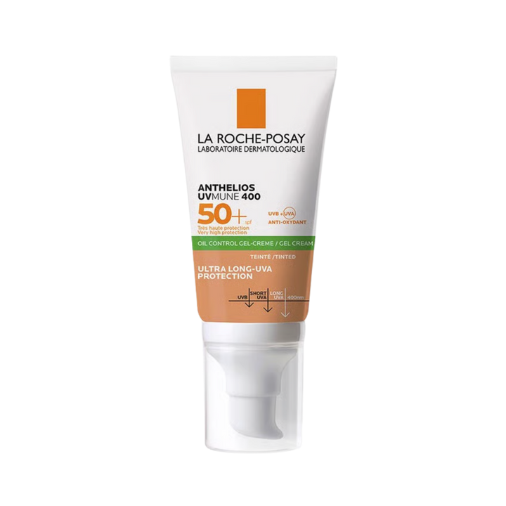 La Roche-Posay Anthelios Oil Control Gel Cream Dry Touch Tinted Sunscreen SPF 50 - 50ml | لاروش بوزيه كريم واقي شمسي مع لون بعامل حماية 50 - 50 مل