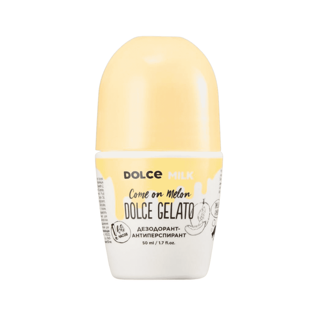 DOLCE MILK Come On Melon Dolce Gelato - 50ml | دولتشي ميلك مزيل عرق رول أون بالشمام - 50 مل