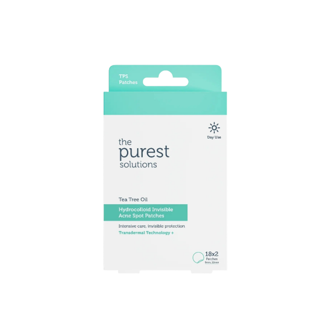The Purest Tea Tree Oil Hydrocolloid Invisible Acne Spot Patches 18*2|  18*2بيوريست لصقات لعلاج حب الشباب