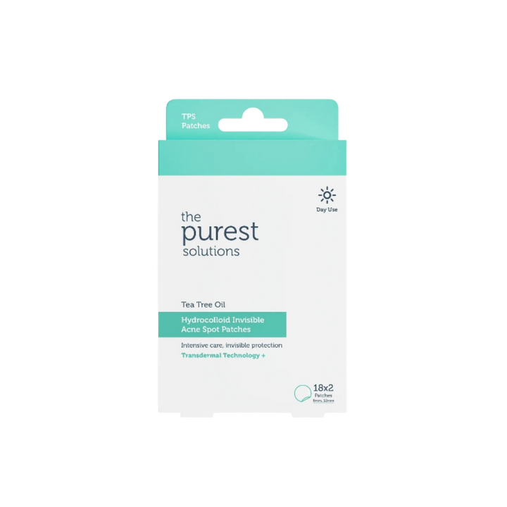 The Purest Tea Tree Oil Hydrocolloid Invisible Acne Spot Patches 18*2|  18*2بيوريست لصقات لعلاج حب الشباب