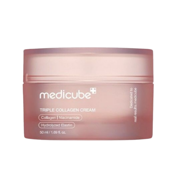 Medicube Triple Collagen Cream Niacinamide Hydrolyzed Elastin - 50ml| -50 ميديكيوب كريم الكولاجين الثلاثي مع النياسيناميد والإيلاستين