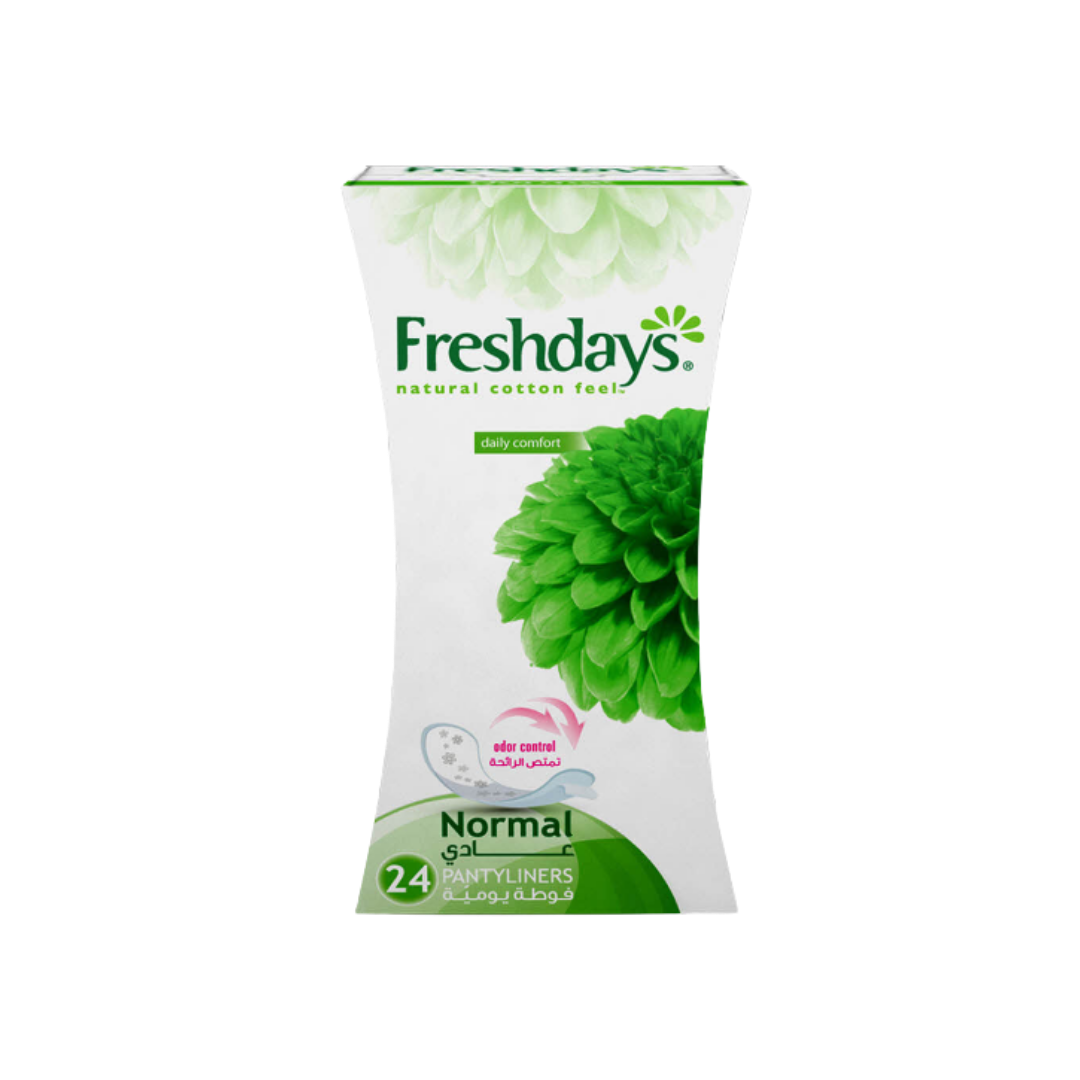 Fresh days Normal - 24Pads | فريش ديز فوط يومية عادية - 24 فوطة