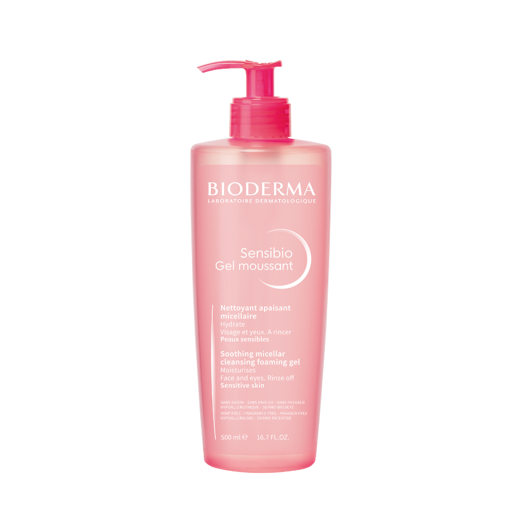 BIODERMA Sensibio Cleansing Foaming Gel - 500ml | بيوديرما جل رغوي منظف للبشرة الحساسة - 500 مل