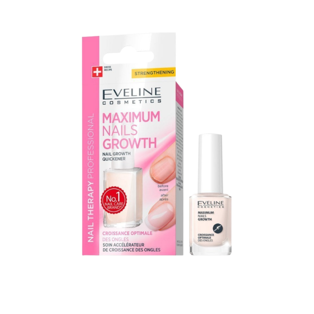 EVELINE NAIL THERAPY PROFESSIONAL MAXIMUM NAILS GROWTH - 12Ml | ايفلين معزز لنمو الأظافر و مقوي - 12 مل