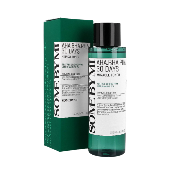 Some By Mi AHA. BHA. PHA 30Days Miracle Toner  - 150ml | سوم باي مي تونر مقشر بالاحماض للوجه - 150 مل