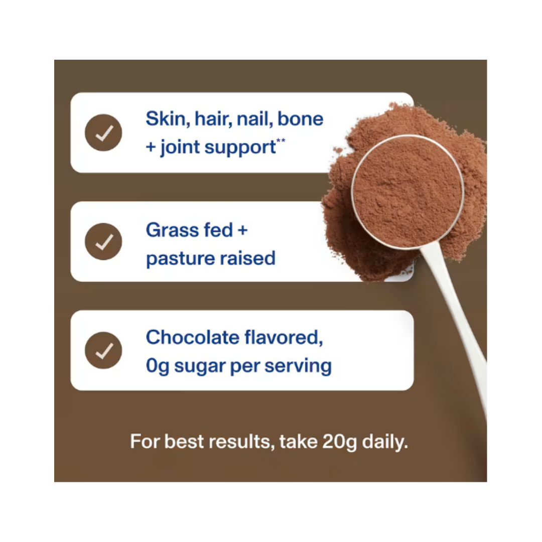 Vital Proteins Chocolate Collagen Peptides - 383g | فيتال بروتينز ببتيدات كولاجين شوكولاتة - 383غ
