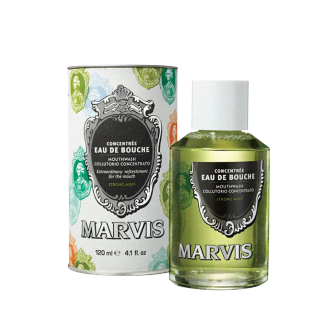 MARVIS MouthWash Strong Mint - 120ml | مارفيس غسول فم بالنعناع القوي - 120 مل