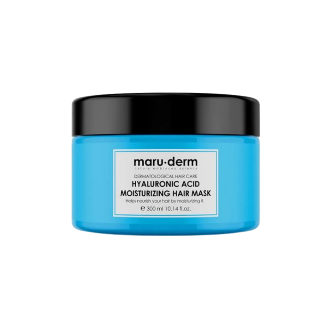 maru.derm Hyaluronic Acid Moisturizing Hair Mask - 300ml | مارو.ديرم قناع للشعر بالهيالورونيك اسيد - 300 مل