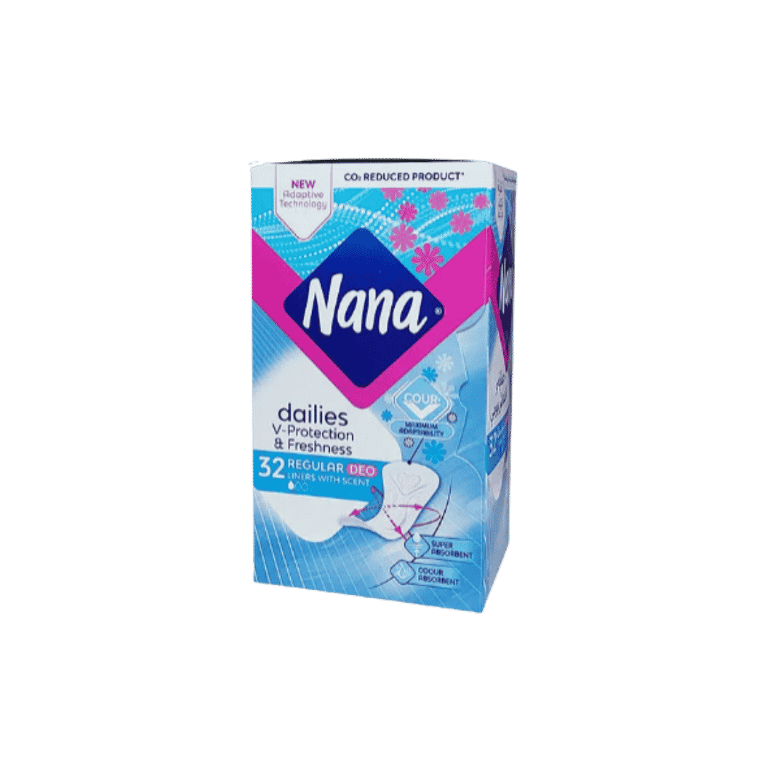 Nana Dailies V-Protection & Freshness - 32pcs | نانا فوط يومية معطرة - 32 قطعة