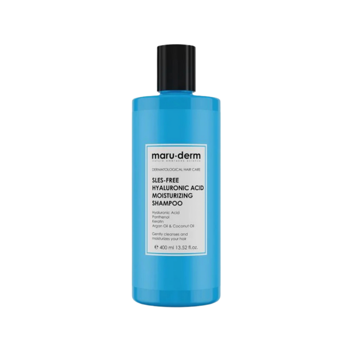 maru.derm Sles-Free Hyaluronic Acid Moisturizing Shampoo - 400ml | مارو.ديرم شامبو مرطب للشعر بالهيالورونيك اسيد خالي من السلفات - 400 مل