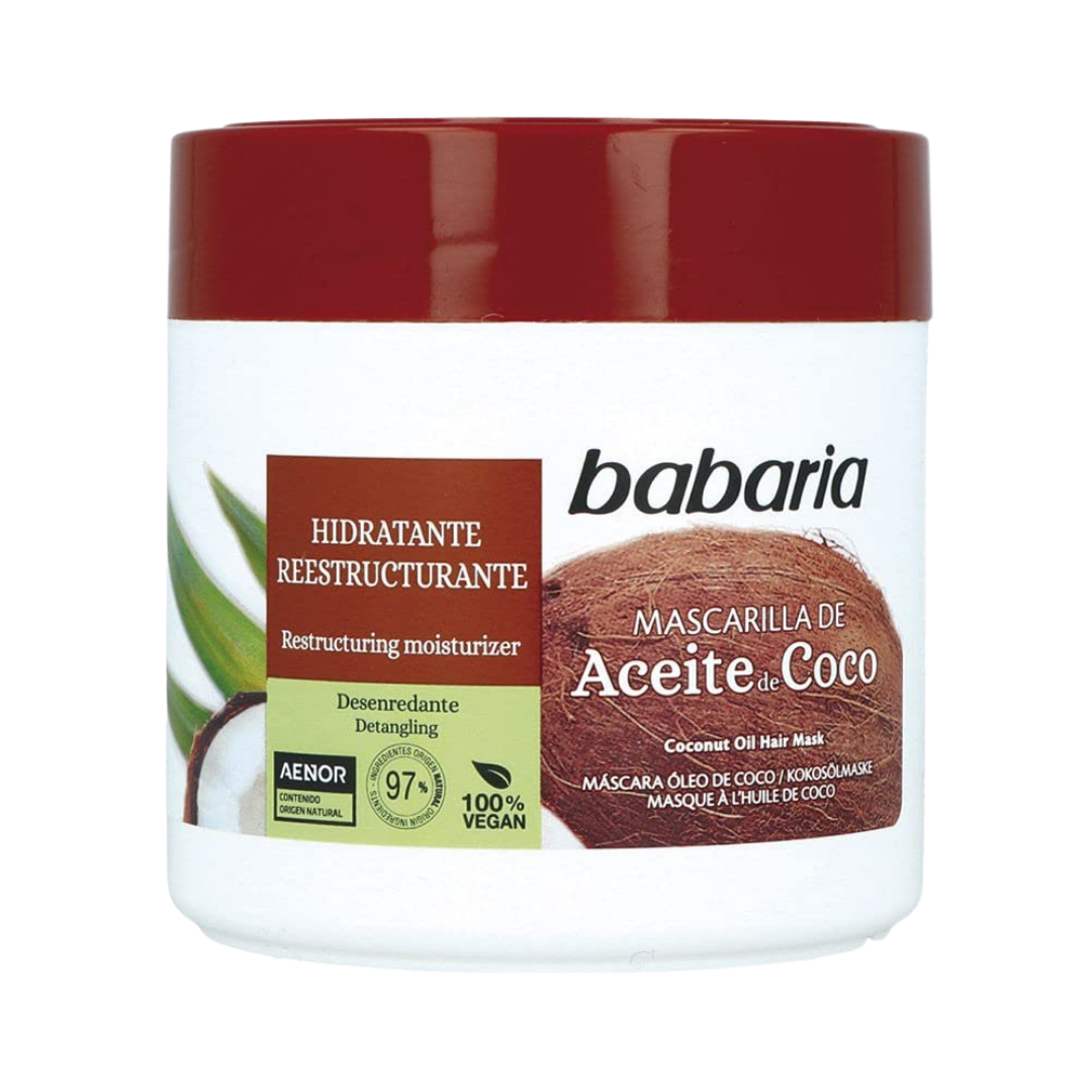 BABARIA Coconut Moisturizing Hair Mask - 400ml | باباريا ماسك للشعر بزيت جوز الهند - 400 مل