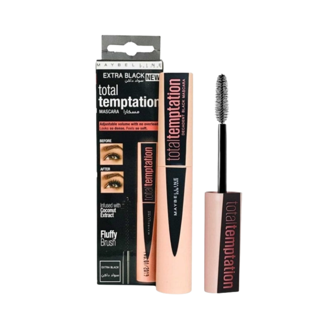 MAYBELLINE Total Temptation mascara Black - 6ml | ميبيلين ماسكارا مكثفة للرموش - 6 مل