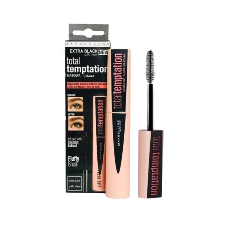 MAYBELLINE Total Temptation mascara Black - 6ml | ميبيلين ماسكارا مكثفة للرموش - 6 مل