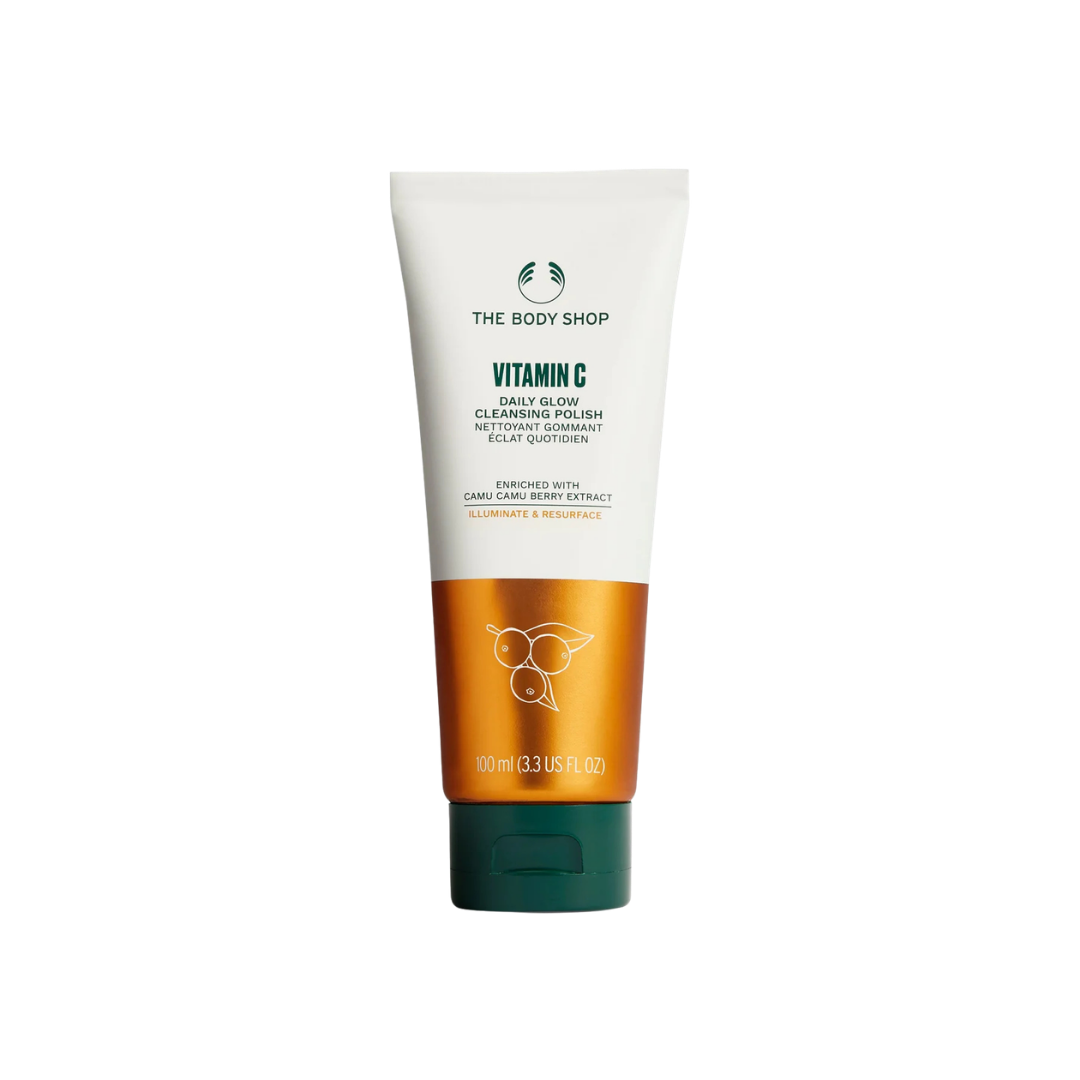 The Body Shop Vitamin C Daily glow cleansing polish - 100ml | ذا بودي شوب غسول مقشر بالفيتامين سي - 100 مل