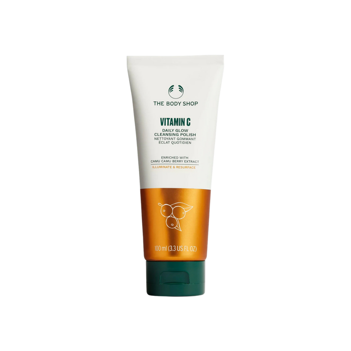 The Body Shop Vitamin C Daily glow cleansing polish - 100ml | ذا بودي شوب غسول مقشر بالفيتامين سي - 100 مل