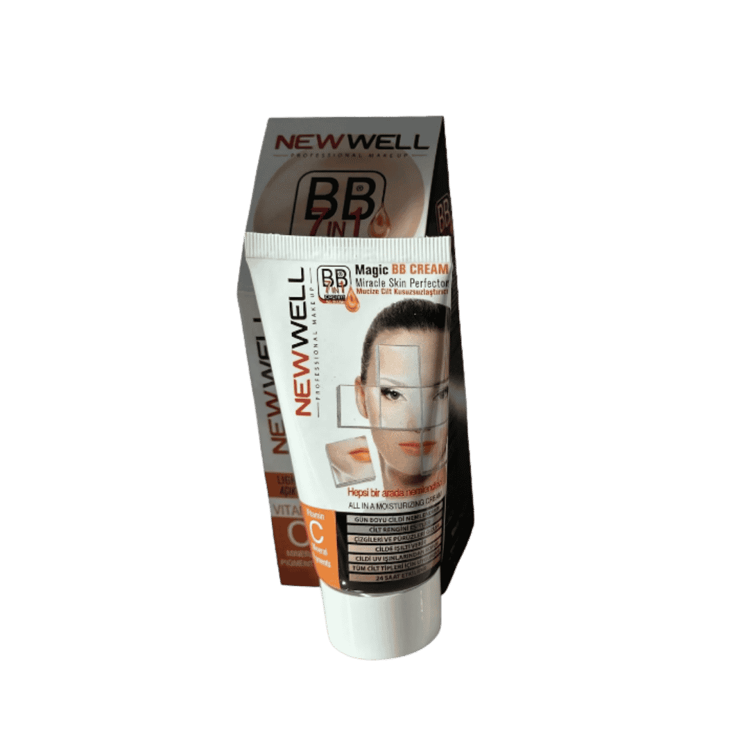 NEW WELL BB Magic Cream with Vitamin C 7 in - 50ml | نيو ويل بي بي كريم بفيتامين سي - 50 مل
