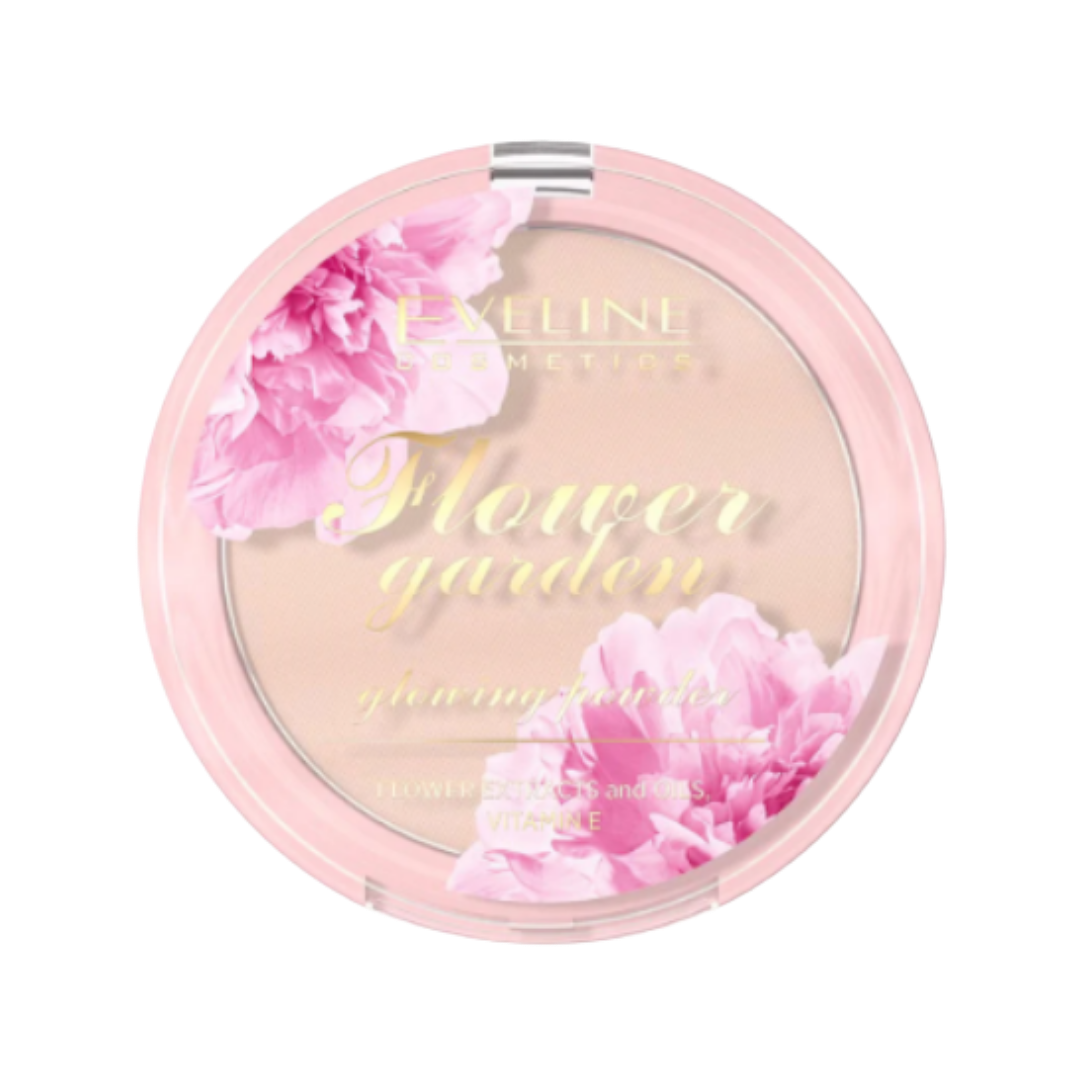 EVELINE Flower Garden Daily Glow Powder - 8g | ايفلين بودرة مضيئة للوجه - 8 غرام