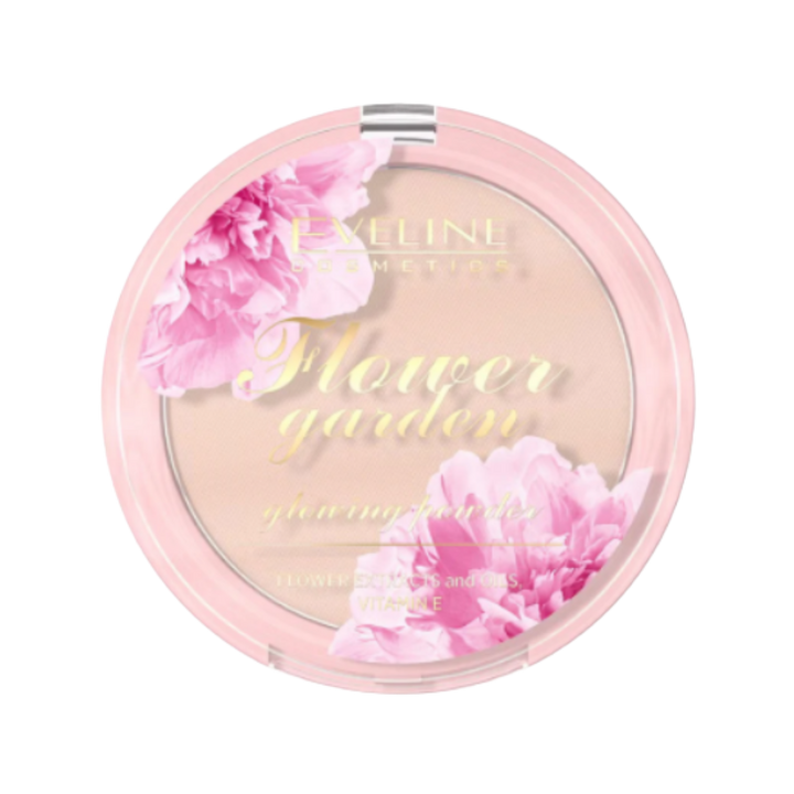 EVELINE Flower Garden Daily Glow Powder - 8g | ايفلين بودرة مضيئة للوجه - 8 غرام