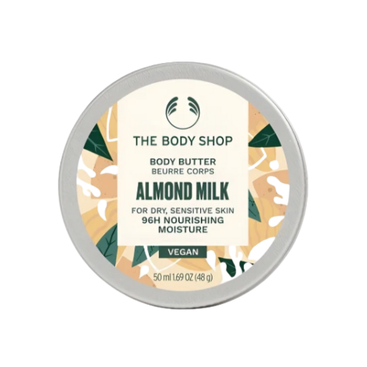 The Body Shop Body Butter Almond Milk For Dry Sensitive Skin - 50ml | ذا بودي شوب زبدة الجسم بحليب اللوز للبشرة الجافة و الحساسة - 50 مل
