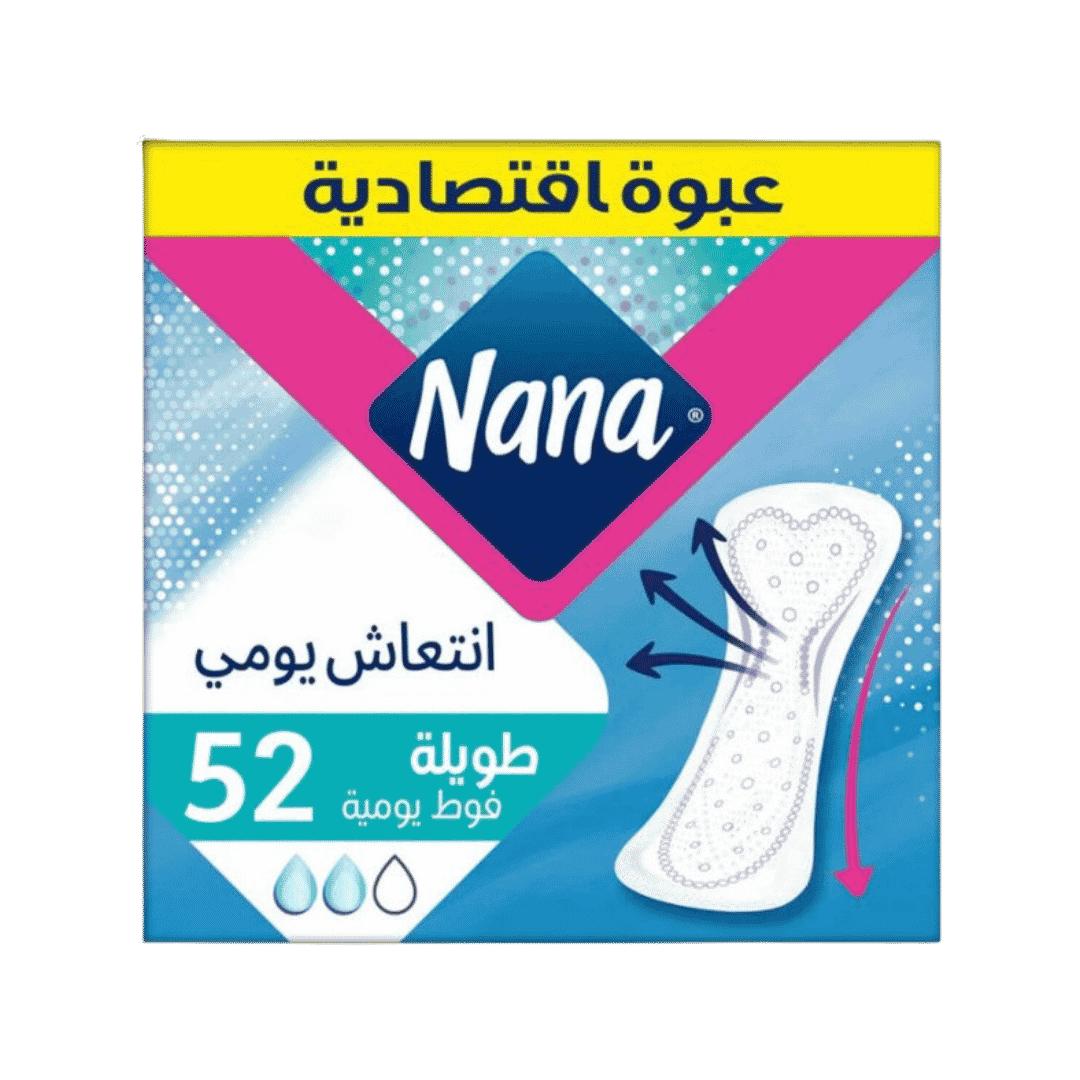 Nana Daily Fresh Long Liners - 52pads | نانا فوط يومية طويلة - 52 قطعة